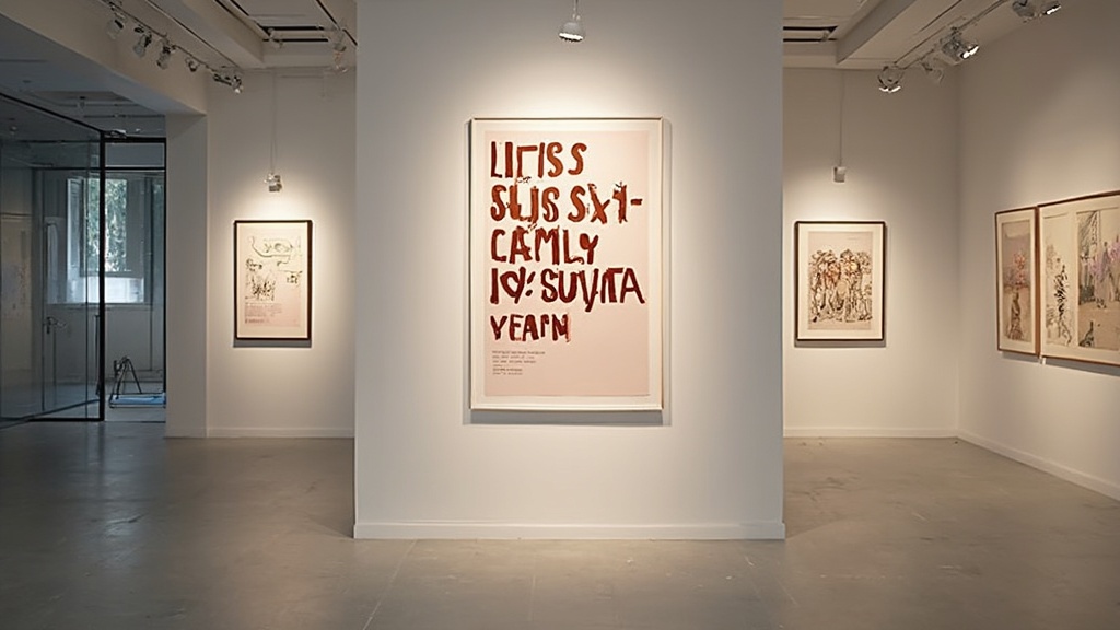 타이포그래피 포스터 디자인의 실용적 예제